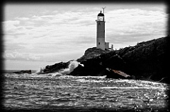 Backlit White Island (Isles of Shoals) Light -BW